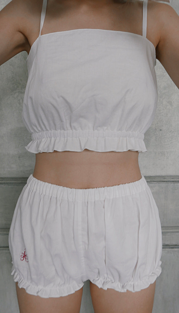 ショートパンツ Siyazu SIPT7158 Classic Tutu Cotton Shorts_Ivory Cotton cloud shorts – AZI Land